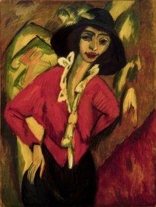 Kvindehoved, Gerda af Ernst Ludwig Kirchner