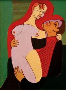 Store elskere (ægtepar Hembus) af Ernst Ludwig Kirchner