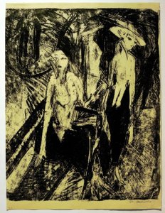 Cocottes på Kurfürstendamm af Ernst Ludwig Kirchner