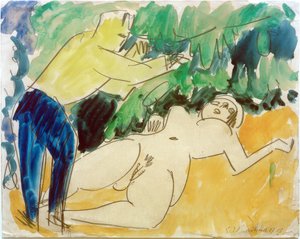 Maler og model af Ernst Ludwig Kirchner