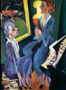 Musik rum af Ernst Ludwig Kirchner
