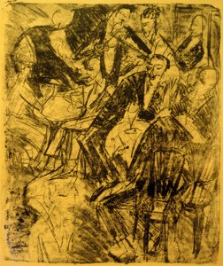 Musikrestaurant af Ernst Ludwig Kirchner