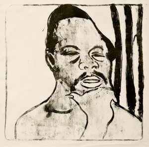 Negerkopf af Ernst Ludwig Kirchner