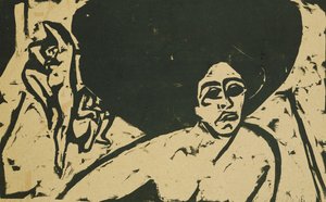 nøgne dansere; Nøgendansere, 1909 af Ernst Ludwig Kirchner