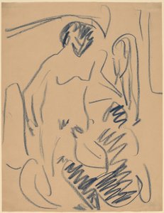 Nøgen på stranden af Ernst Ludwig Kirchner