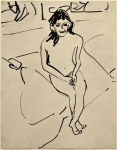 Uden titel (Marcella) af Ernst Ludwig Kirchner