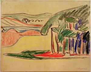 Uden titel (Moritzburger Teiche) af Ernst Ludwig Kirchner
