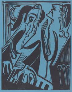 Pianist og sanger af Ernst Ludwig Kirchner