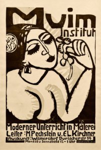 Plakat Muim Institut af Ernst Ludwig Kirchner