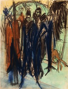 Prostitueret, Friedrichstrasse, Berlin af Ernst Ludwig Kirchner