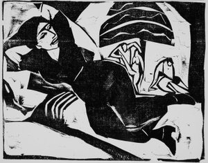 Hvile, 1911 af Ernst Ludwig Kirchner