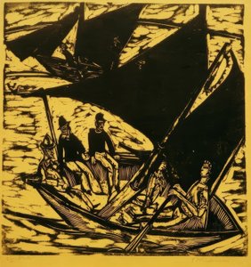 Sejlbåde nær Femern af Ernst Ludwig Kirchner