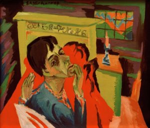 Selvportræt som syg af Ernst Ludwig Kirchner