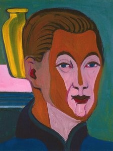 Selvportræt, 1925. af Ernst Ludwig Kirchner