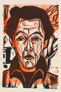 Selvportræt, 1926. af Ernst Ludwig Kirchner