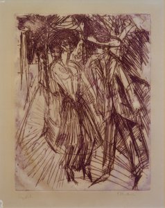 Tilbyder cocotte af Ernst Ludwig Kirchner