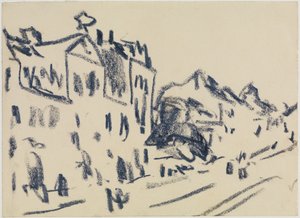 Gade i Dresden af Ernst Ludwig Kirchner
