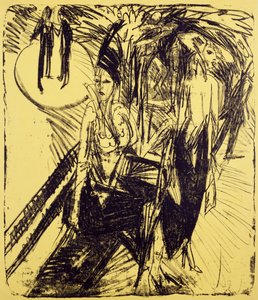 Gadevandrere på Kurfurstendamm af Ernst Ludwig Kirchner