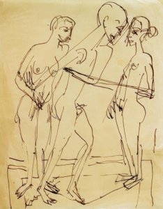 Dans mellem kvinder af Ernst Ludwig Kirchner