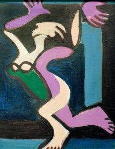 Dansende nøgen kvinde, Gret Palucca af Ernst Ludwig Kirchner