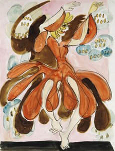 Danseren Palucca; Die Tanzerin Palucca, ca. 1930-31 af Ernst Ludwig Kirchner