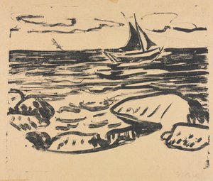 Havet nær Staberhuk af Ernst Ludwig Kirchner