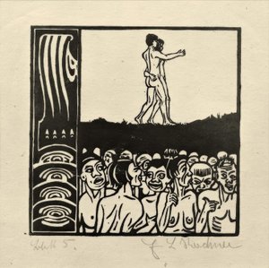 Foran de mennesker af Ernst Ludwig Kirchner