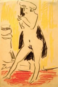 Kvindelig model af Ernst Ludwig Kirchner