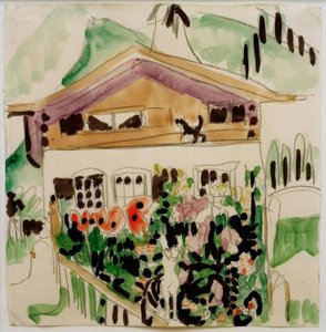 Wildbodenhaus af Ernst Ludwig Kirchner