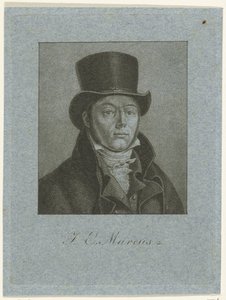 Portræt af Jacob Ernst Marcus af Ernst Willem Jan Bagelaar