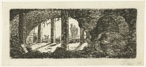 Ruinerne af Fort Sint-Pieter nær Maastricht af Ernst Willem Jan Bagelaar