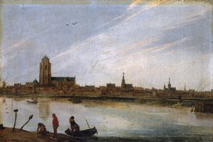 Udsigt over Zierikzee af Esaias van de Velde