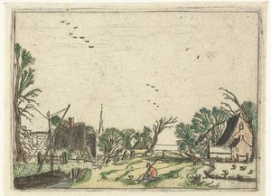 Landsby Små landskaber (serietitel) af Esaias van de Velde