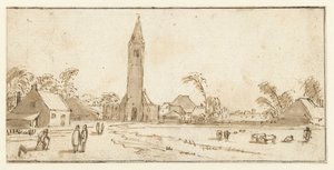 Udsigt over Spaarnwoude af Esaias van de Velde