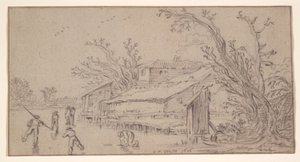 Vinterlandskab af Esaias van de Velde