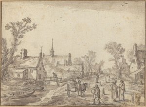 Landsbygaden af Esaias van de Velde I