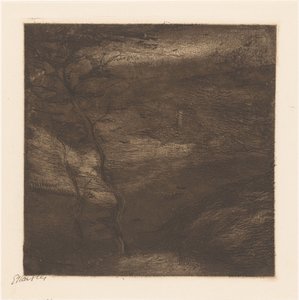 Aften i Pyrenæerne (original titel på objektet)