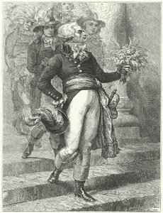 Maximilien Robespierre på dagen for det Højeste Væsens Festival af Etienne (after) Ronjat