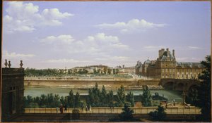 Tuileriernes have og palads, set fra Quai d