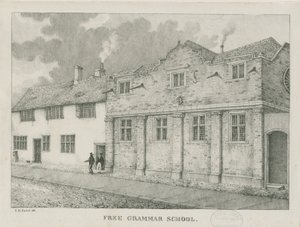 Tamworth - Guy "s Almshouses: sepia drawing, 1838dani