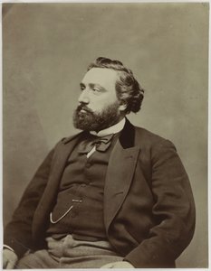 Portræt af Léon Gambetta (1838-1882), politiker af Etienne Carjat
