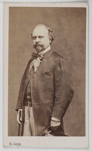 Portræt af Giuseppe Palizzi (1813-1887), italiensk maler. af Etienne Carjat