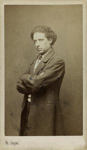 Portræt af komponisten Olivier Métra 1830-1889. af Etienne Carjat