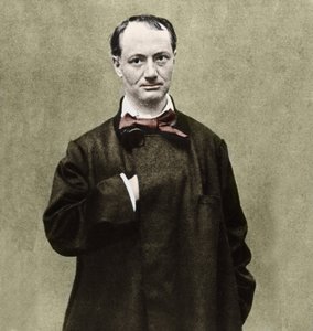 Portræt af digteren Charles Baudelaire (1821-1867). af Etienne Carjat
