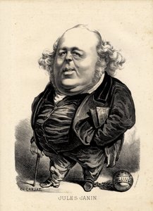 flyvende blad - Illustration af Etienne Carjat (1826-1906): Janin Jules (1804-1874) af Etienne Carjat
