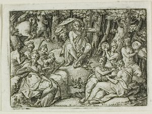 Apollon og muserne af Etienne Delaune