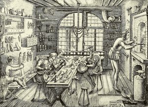 Guldsmedeforretning af Etienne Delaune