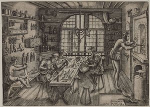 Guldsmedeforretning, 1576.