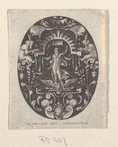 Jupiter, fra Grotesques on Black Ground, Divinities and Allegories af Etienne Delaune