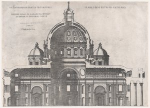 Mirror of Roman Magnificence: St. Peters, 1500-tallet., 1500-tallet. af Etienne Duperac